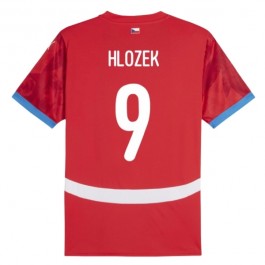 Tjeckien Hlozek 9 Matchtröja Hemma Euro 2024