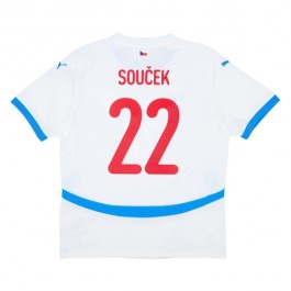 Tjeckien Souček 22 Matchtröja Borta Euro 2024