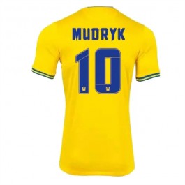 Ukraina Mudryk 10 Matchtröja Hemma Euro 2024