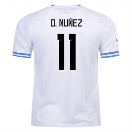 Uruguay D.Nunez 11 Matchtröja Borta VM 2022