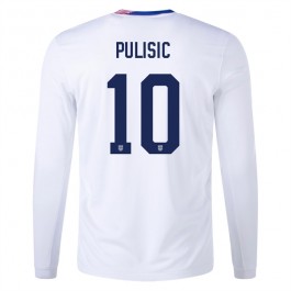 USA Pulisic 10 Matchtröja Hemma Copa América 2024 Långärmad