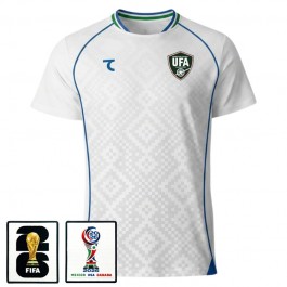 Uzbekistan Bortatröja VM 2026 med Märke Uzbekistan Bortatröja VM 2026 med Märke