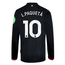 West Ham United L.Paquetá 10 Matchtröja Borta 2024-2025 Långärmad