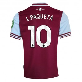 West Ham United L.Paquetá 10 Matchtröja Hemma 2024-2025