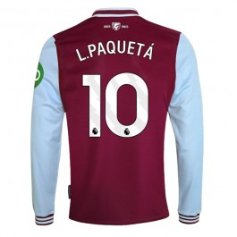West Ham United L.Paquetá 10 Matchtröja Hemma 2024-2025 Långärmad
