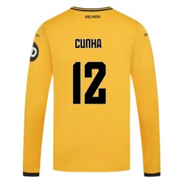 Wolves FC Cunha 12 Matchtröja Hemma 2024-2025 Långärmad